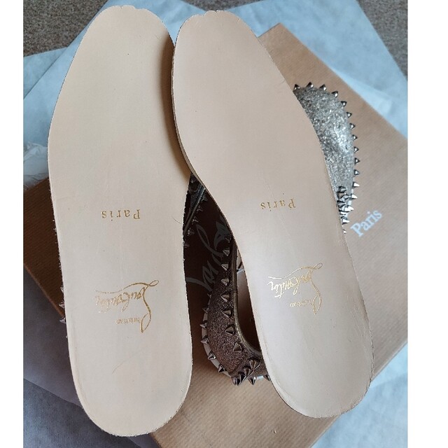 Christian Louboutin - Christian Louboutin❤️ローラーボート ... Christian Louboutin❤️ローラーボート スパイク ラメ
