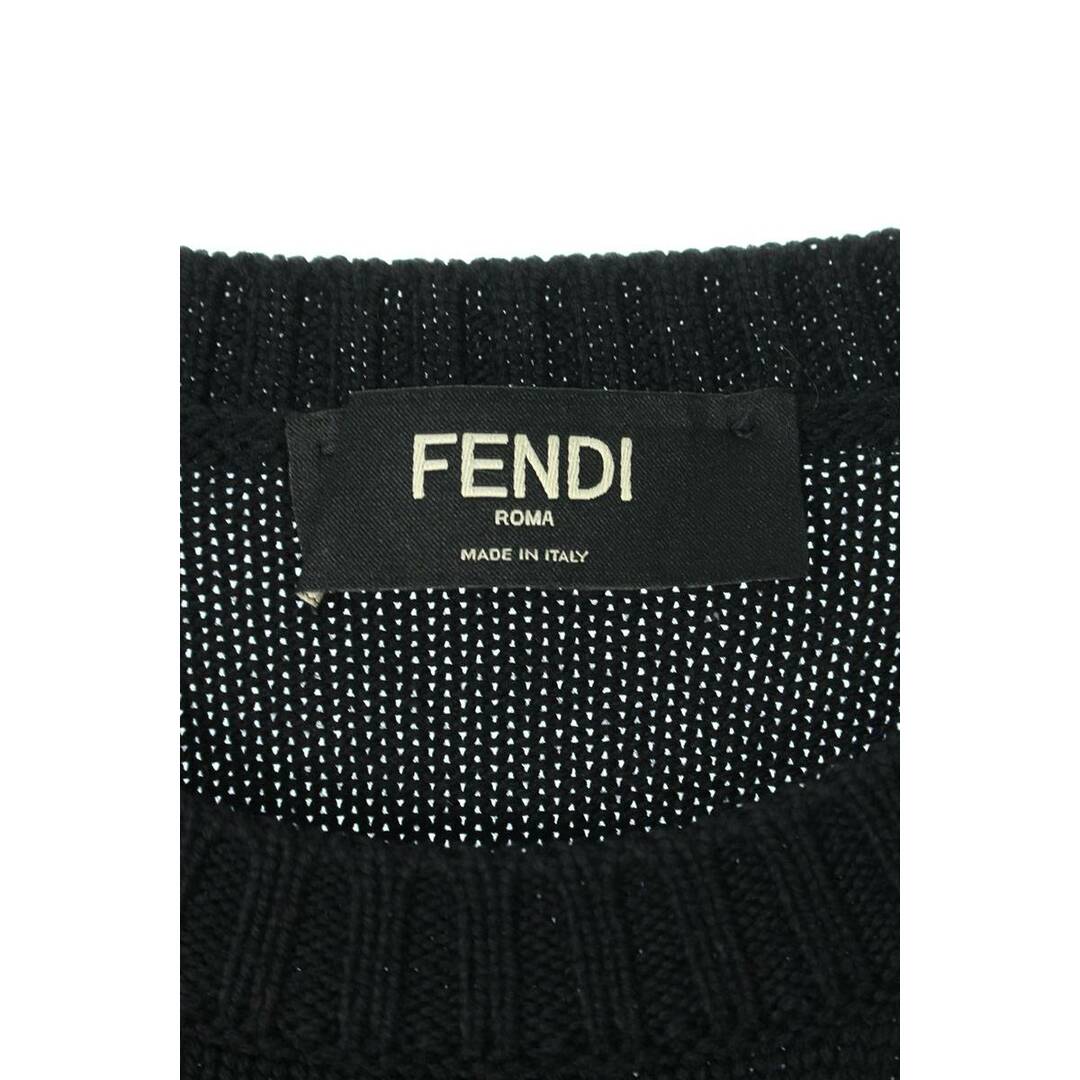 FENDI - フェンディ フロントロゴバイカラーニット メンズ 48の通販 by