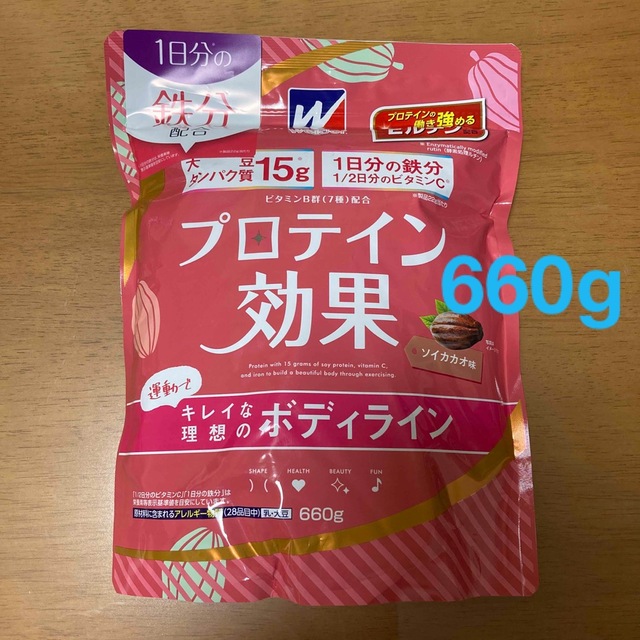 weider(ウイダー)のウイダー　プロテイン効果　ソイカカオ味　660g 1袋　約30回分　森永製菓 食品/飲料/酒の健康食品(プロテイン)の商品写真