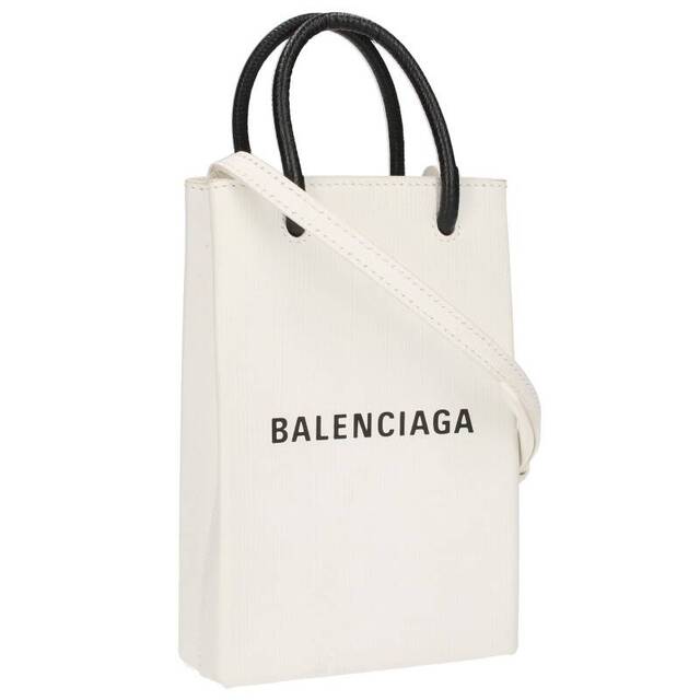 Balenciaga - バレンシアガ 593826 フォンホルダー ロゴプリントショッピングショルダーバッグ メンズ