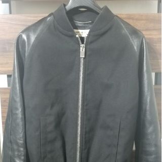 サンローラン(Saint Laurent)の【中古】SAINT LAURENT PARIS レザー切替 スタジャン ブルゾン(ブルゾン)