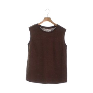 カージュ(Khaju)のkhaju カージュ Tシャツ・カットソー -(M位) 茶 【古着】【中古】(カットソー(半袖/袖なし))