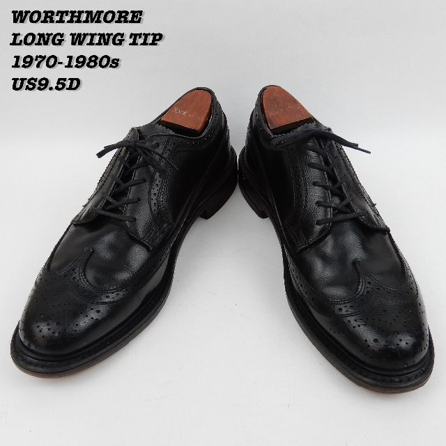 WORTHMORE LONG WING TIP 1970-80s US9.5D