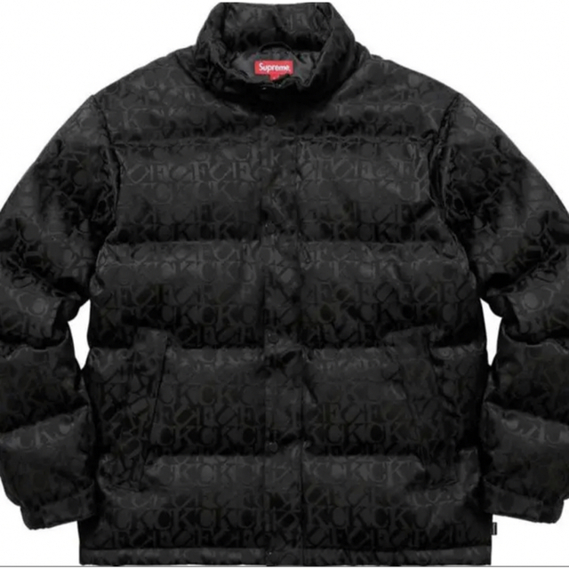 Supreme(シュプリーム)のSupreme Fuck Jacquard Puffy Jacket 17AW メンズのジャケット/アウター(ダウンジャケット)の商品写真