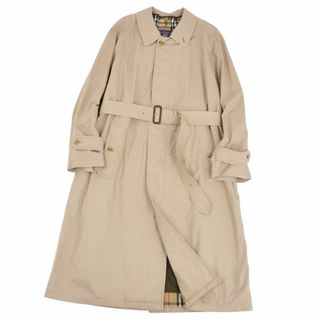 バーバリー(BURBERRY)の美品 Vintage バーバリー Burberrys コート 英国製 ベルト付き ライナー付き ステンカラーコート バルマカーンコート アウター メンズ 48(M相当) ベージュ(ステンカラーコート)