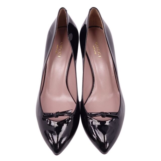 NEW】【新品未着用】GUCCI グッチ エナメルパンプス-