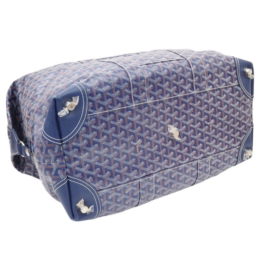 GOYARD ゴヤール モノグラム ボストンバッグ ブルー レザー ロゴ 旅行バッグ 鞄 CSSR1220GOYHOL  46497