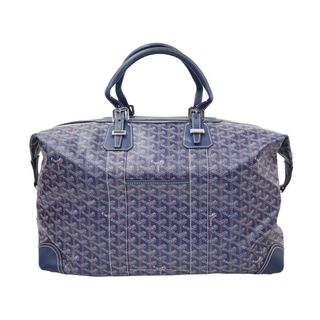 GOYARD ゴヤール モノグラム ボストンバッグ ブルー レザー ロゴ 旅行バッグ 鞄 CSSR1220GOYHOL 中古 46497