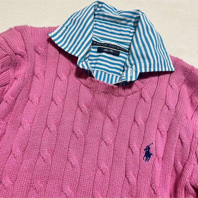 POLO RALPH LAUREN - 美品 ポロ ラルフローレン コットン ケーブル