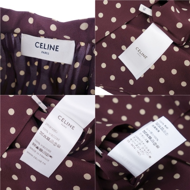 CELINE - 美品 セリーヌ CELINE ワンピース フォークドレス CELINE - 美品 セリーヌ CELINE ワンピース フォークドレス