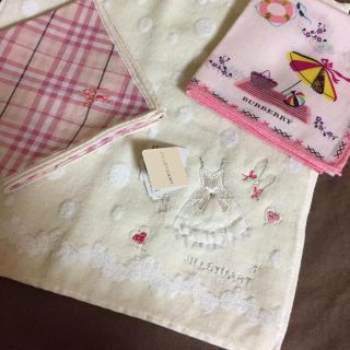 ジルスチュアート(JILLSTUART)の新品 ジルスチュアートとused バーバリーハンカチ(ハンカチ)