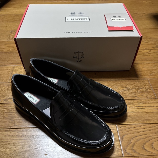 メンズHUNTER MENS REFINED PENNY LOAFER GLOSS