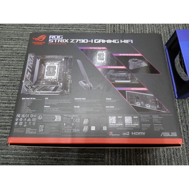 日本限定モデル】 【新品未開封】ASUS ROG STRIX Z790-I PCパーツ