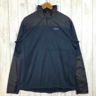 パタゴニア(patagonia)のMENs XL  パタゴニア ロングスリーブ R1 フィッツロイ 1/4ジップ Long-Sleeved R1 Fitz Roy 1/4-Zip フリース ジャケット 日本未発売 入手困難 PATAGONIA 52722 SMDB Smolder Blue ブルー系(その他)