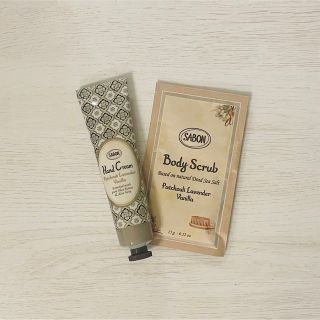 サボン(SABON)のSABON ハンドクリーム 30ml ボディスクラブ付き(ハンドクリーム)