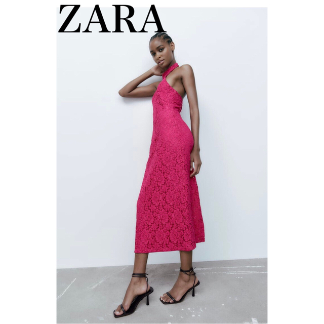 ZARA★レース　ロングワンピース