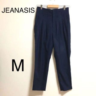 ジーナシス(JEANASIS)のジーナシス　美品　パンツ　ハイウエスト　高見え　レディース　ネイビー(クロップドパンツ)