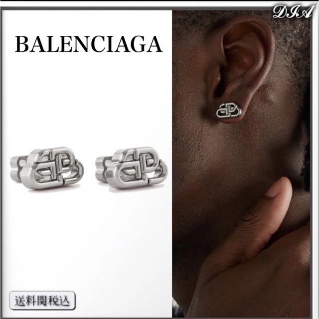 Balenciaga - BALENCIAGA ロゴピアス xsの通販 by e｜バレンシアガなら ...