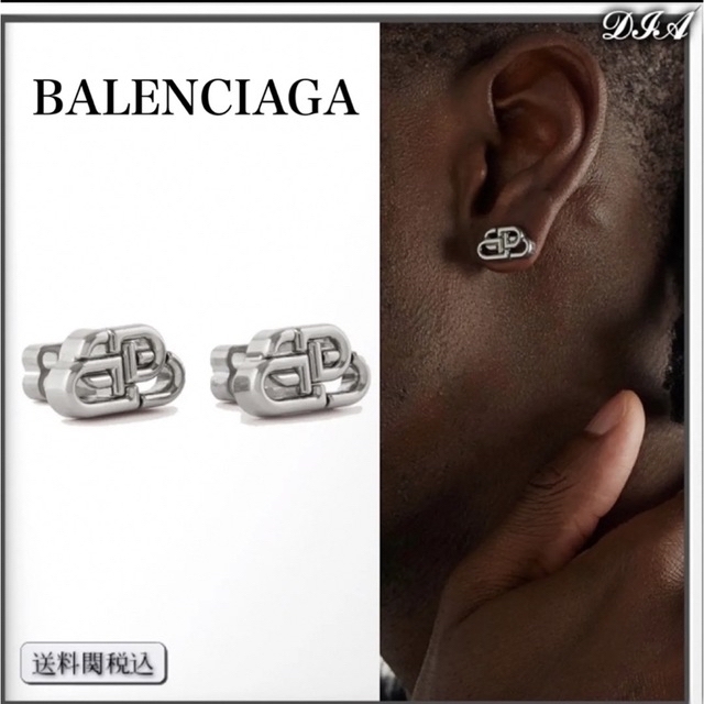 BALENCIAGA ロゴピアス xs