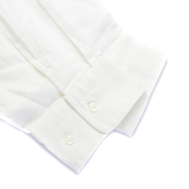 blanc basque(ブランバスク)のブランバスク 綿バックサテン × C/Nyカットソー 配色切替プリント 長袖 レディースのトップス(シャツ/ブラウス(長袖/七分))の商品写真