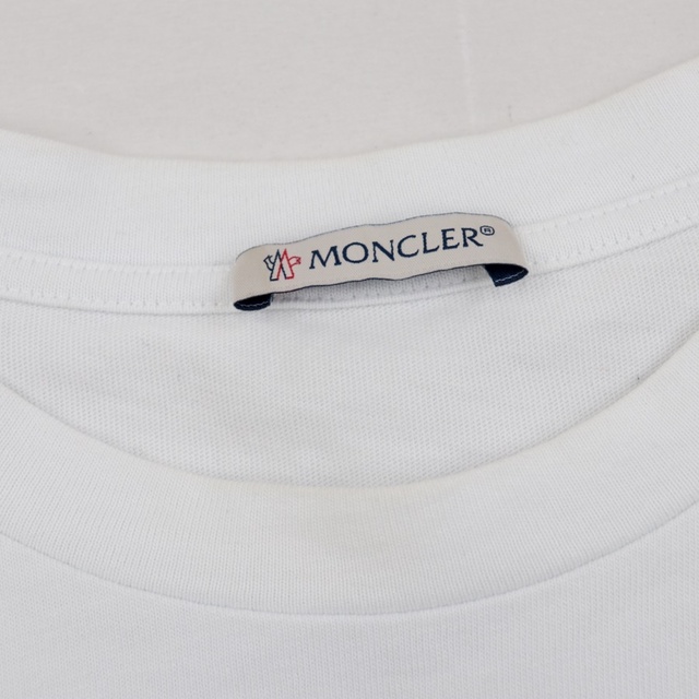 モンクレール 21SS ロゴ 半袖Ｔシャツ メンズ 白 L 国内正規 ワッペン カットソー MONCLER