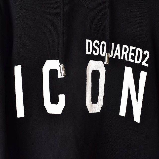 ディースクエアード 21AW Icon Hooded 黒 XL