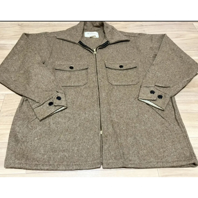 新品　メルトン　70s ジップジャケット コート　M メンズのジャケット/アウター(Gジャン/デニムジャケット)の商品写真