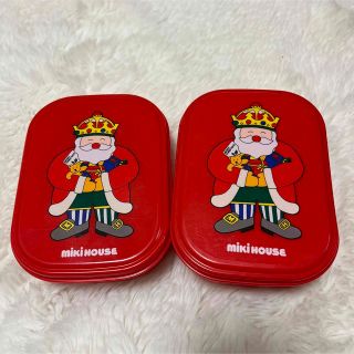 ミキハウス(mikihouse)のミキハウス　お弁当箱　サンタクロース　2点セット(弁当用品)