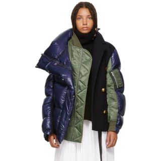 サカイ(sacai)の入手困難★sacaiサカイ★定20万コレクションラインダウンブルゾンジャケット(ダウンジャケット)