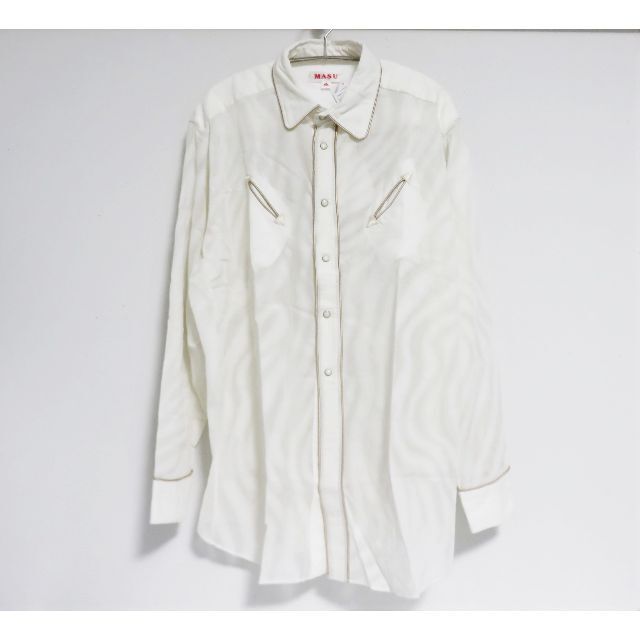 定価4.7万 MASU SEE THROUGH WESTERN SHIRT 46