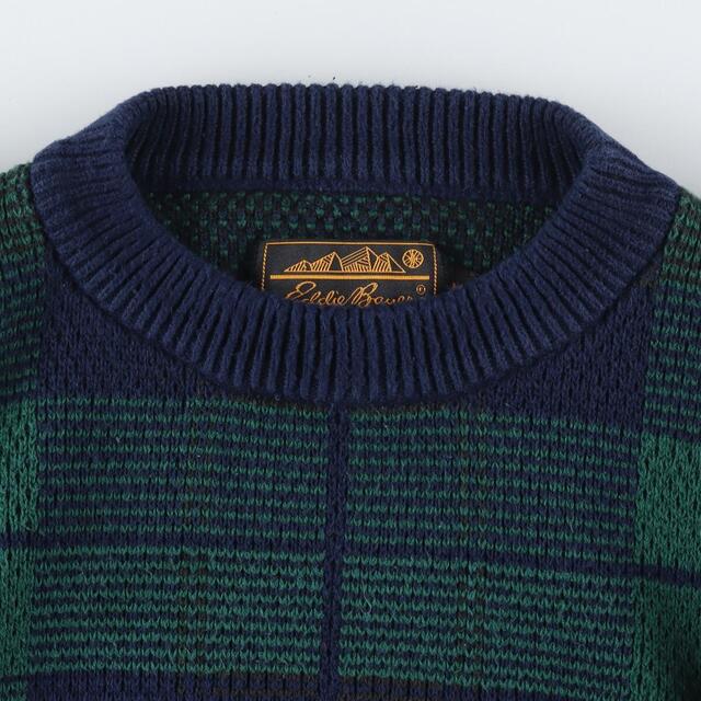 90年代 エディーバウアー Eddie Bauer ハイネック コットンニットセーター メンズM ヴィンテージ /eaa374030