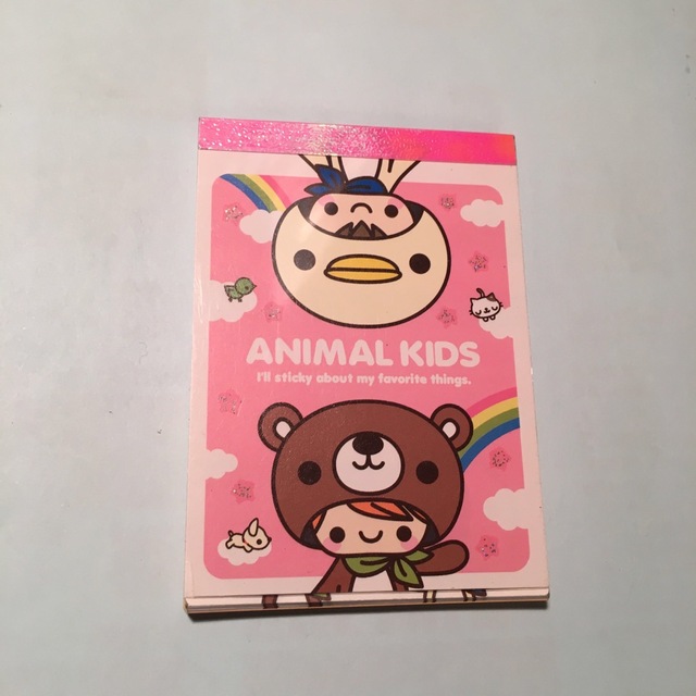 イラスト女の子 メモ帳 シール帳 手帳 女の子 小学生 子供 キラキラ イラスト 日記帳 ダイアリー ノート メモ帳 (リボン)