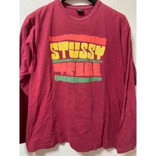 ステューシー(STUSSY)のStussy ロンT 赤(Tシャツ/カットソー(七分/長袖))