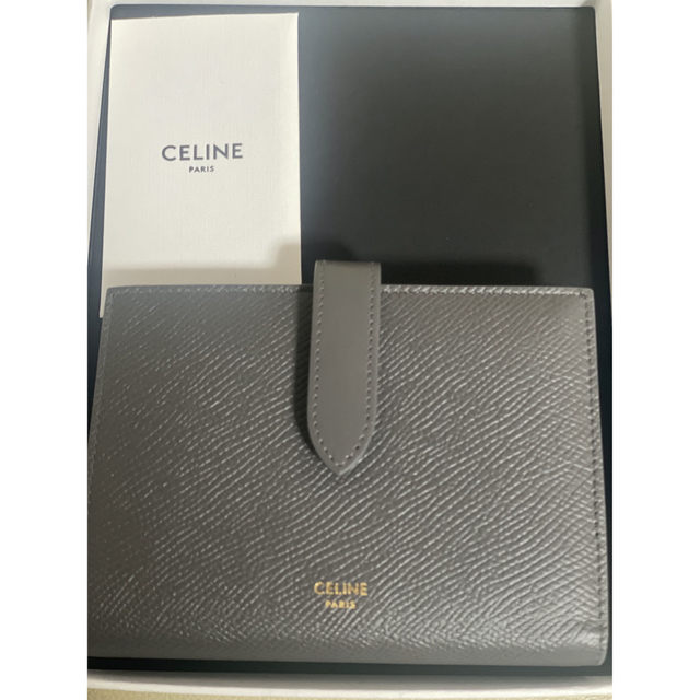 お取り寄せ】 CEFINE セリーヌ CELINE ミディアムストラップウォレット グレー 正規品 財布