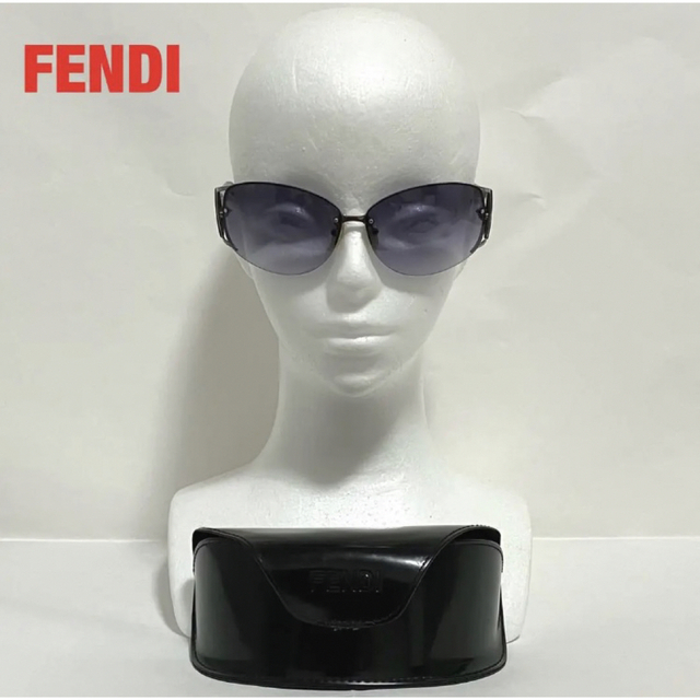 FENDI フェンディ サングラス グラデーション シルバー メンズ