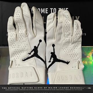 超限定 NIKE Jordan ホワイト Mサイズ バッティンググローブ