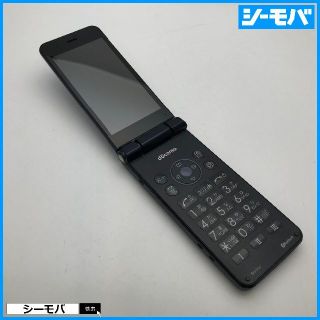 シャープ(SHARP)の647 SIMフリー SH-01J 中古ドコモガラケー docomoブラック(携帯電話本体)