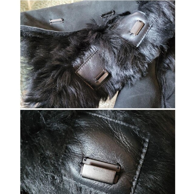 GUCCI トムフォード期 445,000円 ムートン×カルガンラムファーJK