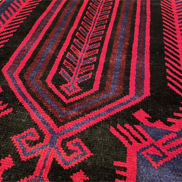 新品未使用】アフガニスタン産 バローチ絨毯 - ラグ