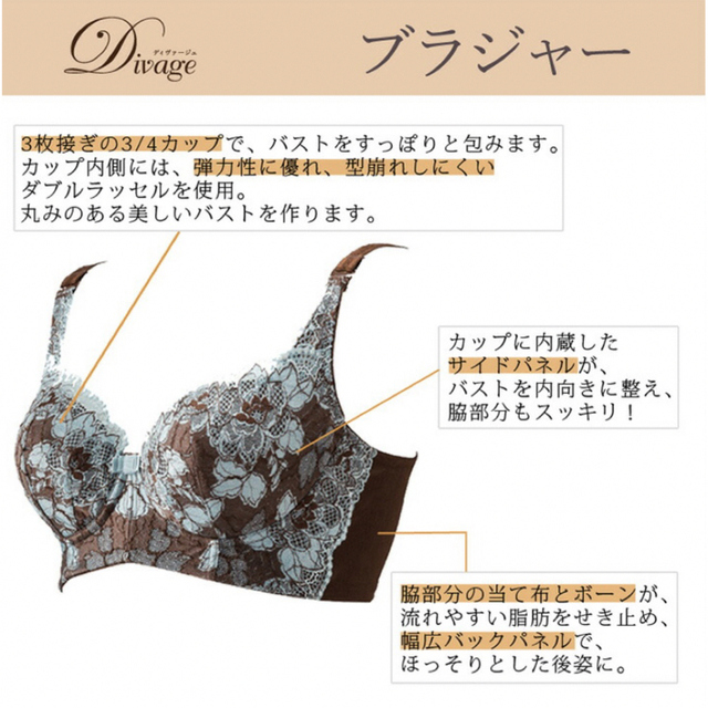 新品 エルローズ エクランブラジャー 全サイズ全カラー 補正下着