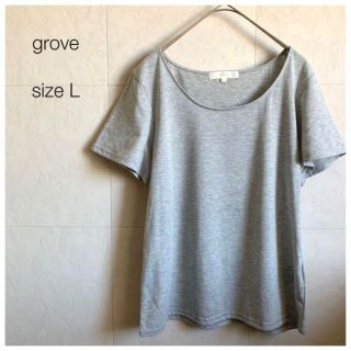 グローブ(grove)のgrove Tシャツ グレー ワールド(Tシャツ(半袖/袖なし))