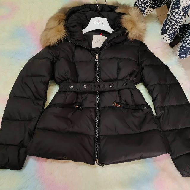 モンクレール　MONCLER Boed ファー付きショートダウンコート