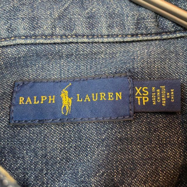 Ralph Lauren(ラルフローレン)の【新品】ラルフローレン★デニムシャツワンピース★刺繍ポニー★インディゴ レディースのワンピース(ロングワンピース/マキシワンピース)の商品写真