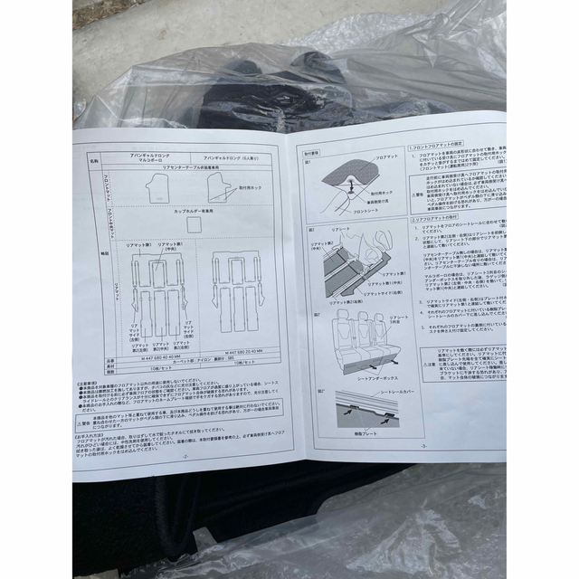 未使用品　w447 BR447 v220d 純正フロアマット一式