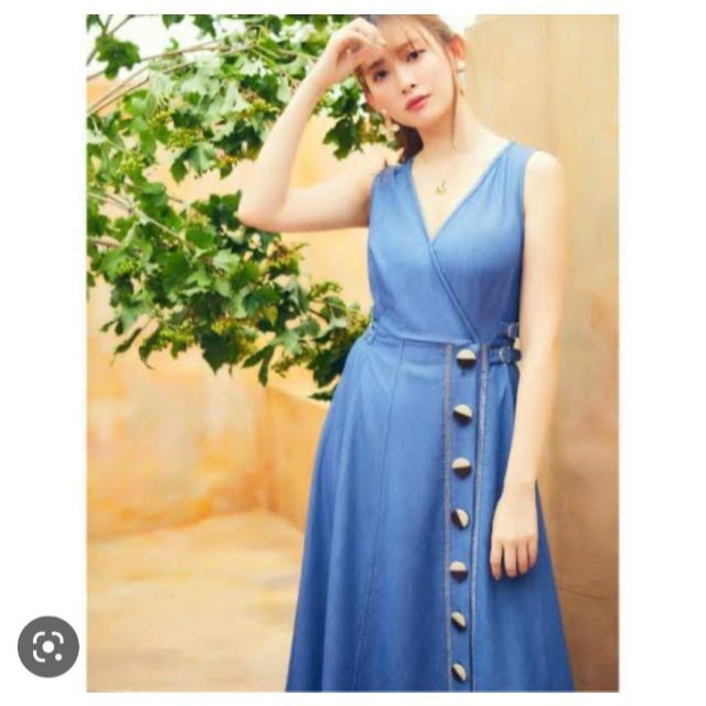 her lip to Tencel Denim Long Dress | www.kinderpartys.at