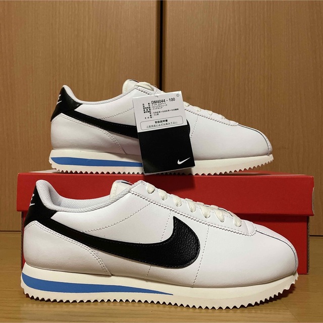 NIKE(ナイキ)の新品 レザー NIKE CORTEZ White and Black 26cm メンズの靴/シューズ(スニーカー)の商品写真