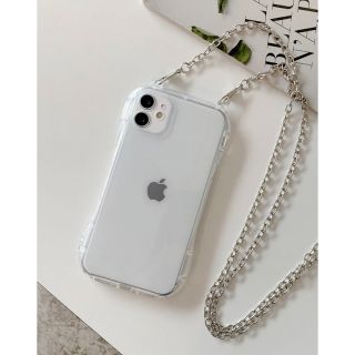 iPhone12proケース　iPhoneケース　チェーンストラップ(iPhoneケース)