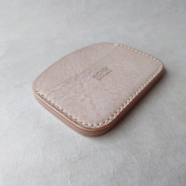 AGREY LETH leather card case / ivory 代引き手数料無料 4800円引き