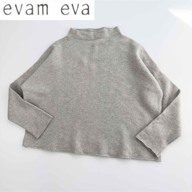 evam eva シャギーニットモックネックセーター サイズ2