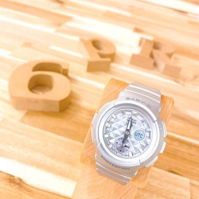 未使用【カシオ】CASIOベビージー腕時計BGA-195 スタッズ ダイヤル 銀 未使用【カシオ】CASIOベビージー腕時計BGA-195 スタッズ ダイヤル 銀
